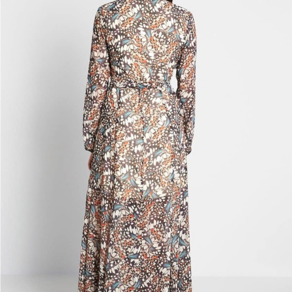 Modcloth Flutter Perfection Butterfly Print Maxi … - image 3